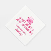 Nicht nur das Altern, den Personalisierten Geburts Serviette (Ecke)