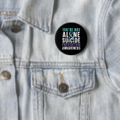 Nicht nur Depression Suizidprävention Bewusstsein Button (Beispiel)
