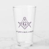 "Nicht nur ein Mann. Ein Mason." Grosses Trinkglas Glas (Vorderseite)