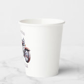 Nicht nur ein Meisterwerk - Retro Motorrad Pappbecher (Links)