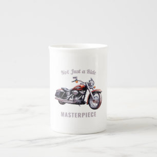 Nicht nur ein Meisterwerk - Retro Motorrad Porzellantasse