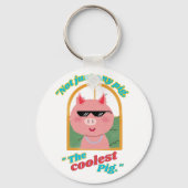 Nicht nur ein Schwein, das coolstste Schwein Schlüsselanhänger (Rückseite)