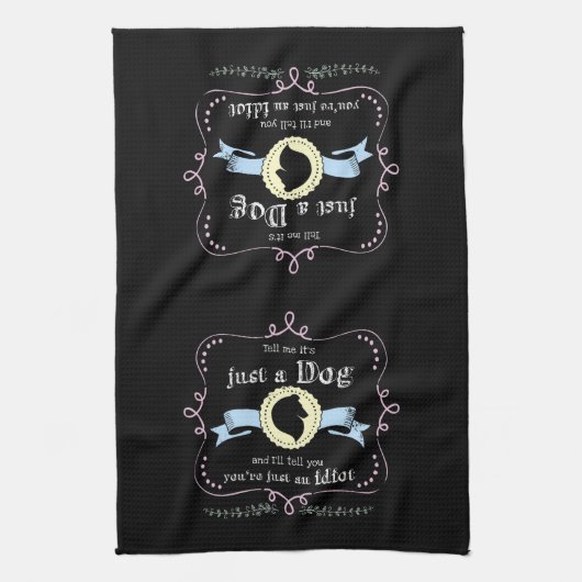 Nicht nur ein Sheltie Geschirrtuch (Vertikal)