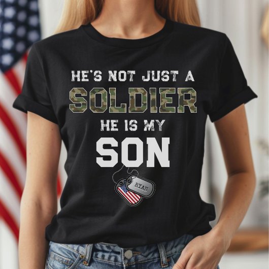 Nicht nur ein Soldat, meine Militärhundemarken der T-Shirt