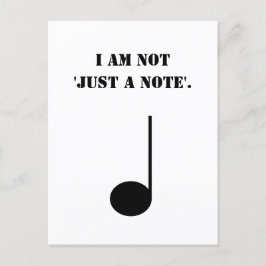 Nicht nur ein Spaß für lustige Musik Postkarte