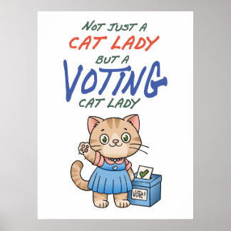 Nicht nur eine Katzenmutter, sondern ein Cartoon,  Poster