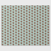 Nicht nur für Heimtiere, Pfefferminzgrün, Paws Geschenkpapier (Flach)