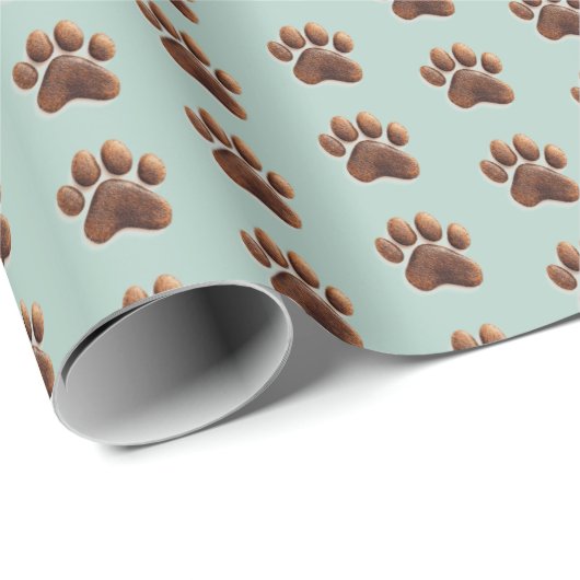 Nicht nur für Heimtiere, Pfefferminzgrün, Paws Geschenkpapier (Rolleneckpunkt)