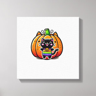 nicht nur für Kinder Anbetungswürdige Halloween-Sc Leinwanddruck
