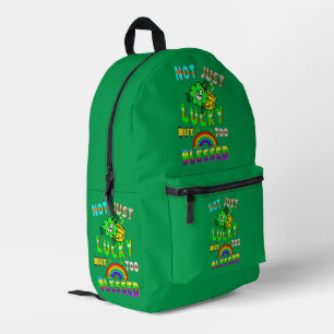 Nicht nur Glück, sondern zu gesegnet Bedruckter Rucksack