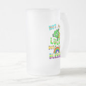 Nicht nur Glück, sondern zu gesegnet Mattglas Bierglas (VorderseiteRechts)