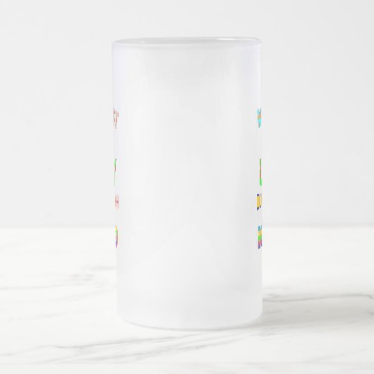 Nicht nur Glück, sondern zu gesegnet Mattglas Bierglas (Mittel)