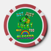 Nicht nur Glück, sondern zu gesegnet Pokerchips (Rückseite)