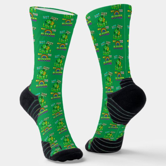 Nicht nur Glück, sondern zu gesegnet Socken (Gewinkelt)