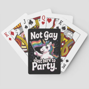 Nicht nur hier, um LGBTQ-Gay Pride nur zu Party Spielkarten