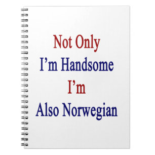 Nicht nur ich bin ich bin auch Norweger hübsch Notizblock