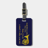 Nicht nur intelligentes französisches Horn Gepäckanhänger (Vorderseite vertikal)