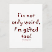 Nicht nur komisch postkarte (Vorderseite)