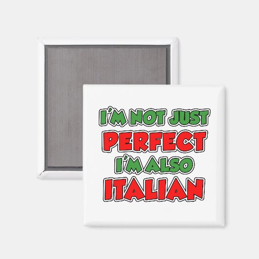 Nicht nur perfekt italienisch magnet (Vorderseite/Rückseite)