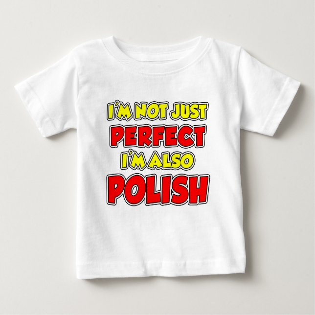 Nicht nur perfekt Polnisch Baby T-shirt (Vorderseite)