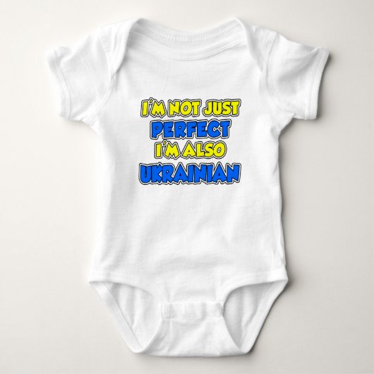 Nicht nur perfekt Ukrainisch Baby Strampler (Vorderseite)