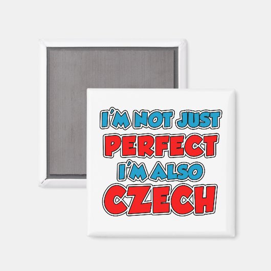 Nicht nur perfektes tschechisches Magnet (Vorderseite/Rückseite)