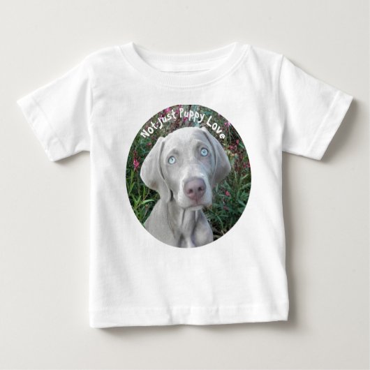 Nicht nur Welpe Liebe - Weimaraner Hund Baby T-shirt (Vorderseite)