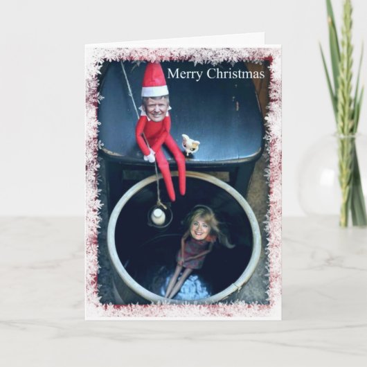 Nicht offizielle Donald- Trumpweihnachtskarte Feiertagskarte (Vorderseite)