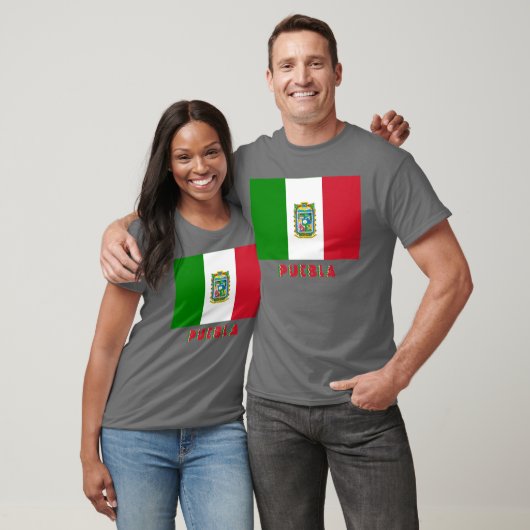 Nicht offizielle Flagge Pueblas T-Shirt (Unisex)
