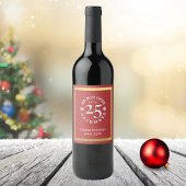Nicht öffnen 25. Dezember Weihnachtsweinlabel Weinetikett