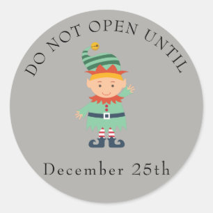 Nicht öffnen runder aufkleber