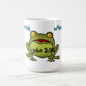 Nicht ohne Jesus kroak Verwandlungstasse (Zentrum)