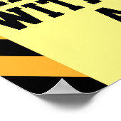 Nicht ohne Maske eingeben Poster (Ecke)