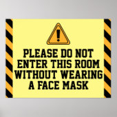 Nicht ohne Maske eingeben Poster (Vorne)