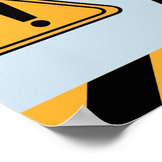 Nicht ohne Maske eingeben Poster (Ecke)