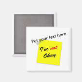 Nicht okay magnet (Vorderseite/Rückseite)