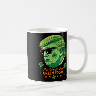Nicht Orange, Just Green - St. Patrick's Day Trump Kaffeetasse