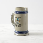 Nicht Ostern, bis ich Hopfen sehe Bierglas (Vorderseite Links)