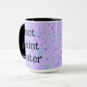 Nicht Paint Water Funny Lila Spritzer Kaffee Tasse (Vorderseite Links)