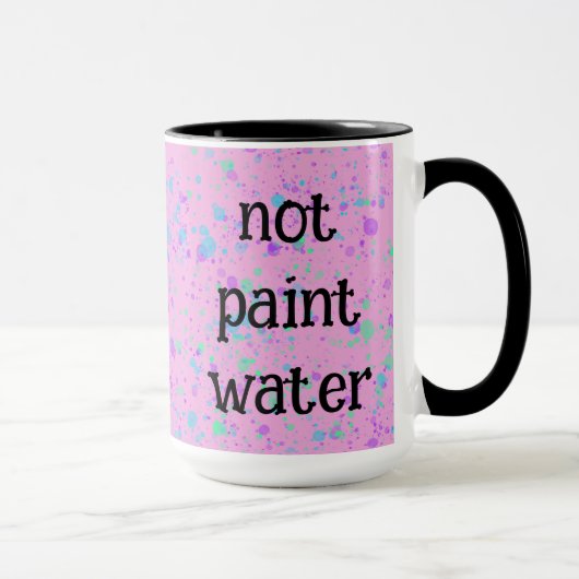 Nicht Paint Water Funny Pink Spritzer Kaffee Tasse (Rechts)