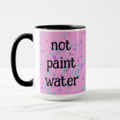 Nicht Paint Water Funny Pink Spritzer Kaffee Tasse (Links)