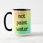 Nicht Paint Water Funny Rainbow Coffee Tasse (Links)