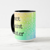 Nicht Paint Water Funny Rainbow Coffee Tasse (Vorderseite Links)