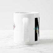 NICHT Paint Water, Künstler Spaß, Funny Jumbo-Tasse (Rückseite)