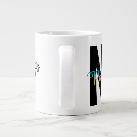 NICHT Paint Water, Künstler Spaß, Funny Jumbo-Tasse (Rückseite)