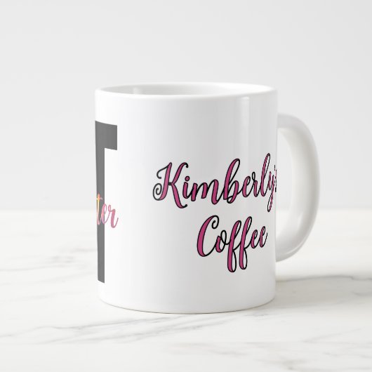 NICHT Paint Water, Künstler Spaß, Funny Jumbo-Tasse (Vorderseite Rechts)