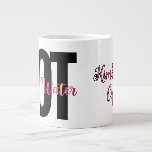 NICHT Paint Water, Künstler Spaß, Funny Jumbo-Tasse (Vorderseite)