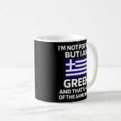 Nicht perfekt, aber Griechenland steht unter griec Kaffeetasse (VorderseiteRechts)