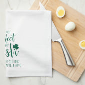 Nicht perfekt, aber ich bin irisch | St Patricks D Geschirrtuch (Viertel Falte)