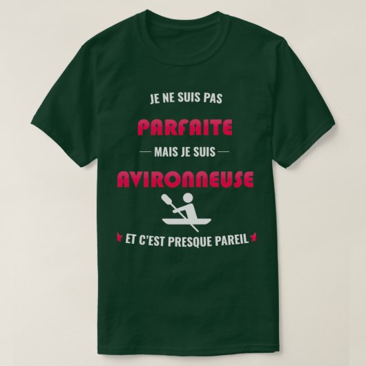 nicht perfekt, aber rudern T-Shirt (Design vorne)